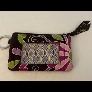 Vera Bradley Purple Punch ID case/key ring